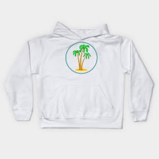 Palms on islet Kids Hoodie